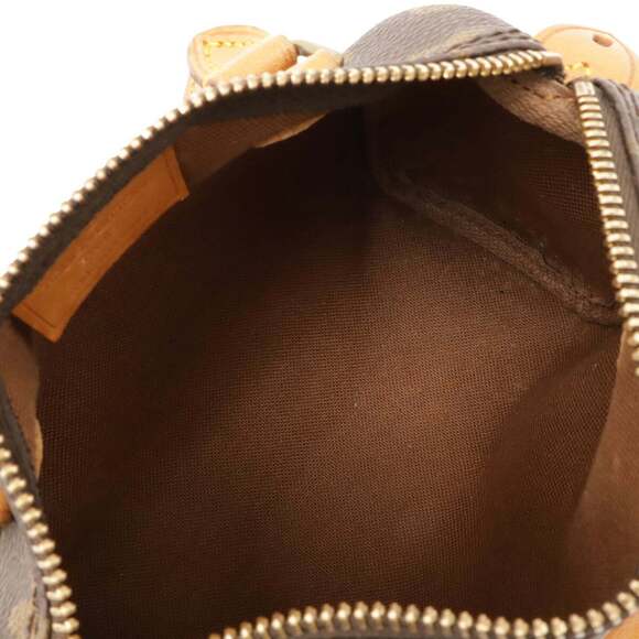 LOUIS VUITTON Brown Monogram Mini Speedy Shoulder Bag - Picture 8 of 10